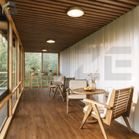 Maison de conteneur de restaurant préfabriqué sur mesure de luxe moderne de 20FT 40FT à structure en acier durable et à plusieurs étages