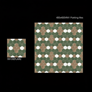 Baldosas de Cerámica para Exterior 40x40cm 400x400mm 16x16 Pulgadas, Superficie Mate Antideslizante para Jardín - Product Image 1