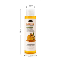 Tonique Visage Bio au Curcuma et Vitamine C Hydratant, Éclaircissant et Nourrissant pour Tous Types de Peaux – Marque Blanche