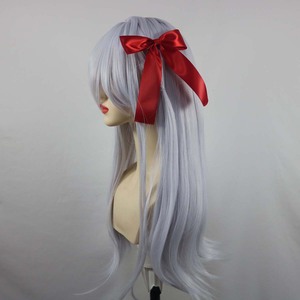 Perruque synthétique longue résistante à la chaleur, couleur argentée, pour cosplay Sakura <span class=keywords><strong>Matou</strong></span>, AOKG-094 - Product Image 5