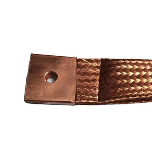 Hohe Leitfähig keit Lila Kupfer geflochtene flexible Sammel schiene Bare C11000 Kupfer geflechts tange - Product Image 1