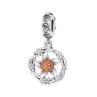 Pendentifs en forme de fleur d'iris ou de muguet en tungstène, accessoires de perles, plaqué argent, design original, directement de l'usine