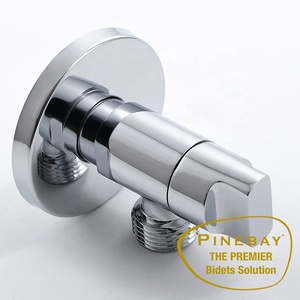 Новый латунный полированный душевой клапан Pinebay используется в качестве запорного клапана для форсунок для биде - Product Image 2