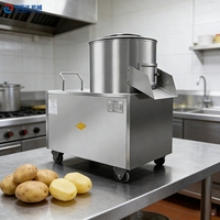 Machine à laver et à peler en acier inoxydable pour manioc, patate douce, carotte, gingembre, curcuma et pomme de terre