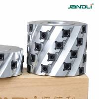 Tête de coupe spirale en acier allié aviation robuste avec lames indexables pour dégauchisseuse à bois