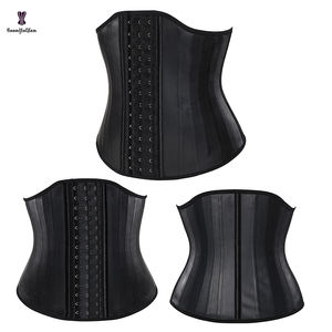 Ceinture amincissante en <span class=keywords><strong>latex</strong></span> avec logo personnalisé, 25 baleines en acier, contrôle ferme, gaine amincissante, ceinture et gaine de maintien, forme de poitrine galbée avec crochet - Product Image 5