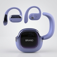 Écouteurs avec éclairage d'ambiance stylé et dispositif stéréo, parfaits pour les exercices de course à pied en salle de sport.