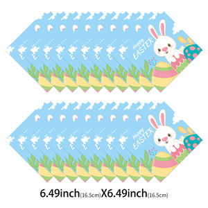 Juego de Vajilla Desechable con Diseño de Conejo de Dibujos Animados para Fiesta de Cumpleaños, Platos y Vasos de Papel, Ambiente Festivo de Pascua - Product Image 3