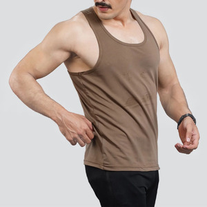Custom Logo Eco-Friendly Quick Dry Tank Top Lightweight Muscle <b>Singlet</b> Best Quality Made in Pakistan Breathable Tank Top <b>For</b> <b>Men</b> - Product Image 4
