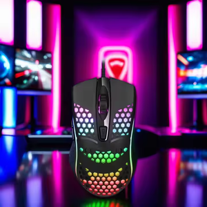 Souris de jeu ergonomique RGB en gros, souris de jeu optique filaire LED RGB légère pour joueurs, souris USB filaire pour ordinateur - Product Image 2