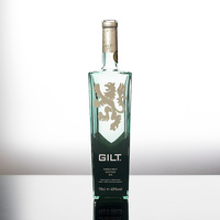 Botol Kaca Persegi Pipih Unik 700ml 50ml dari Pemasok Cina untuk Minuman Keras Tequila Brandy Anggur dengan Sistem Penutup Gabus, Sablon, dan Dekal Frost