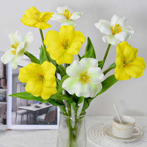 Fleurs artificielles tulipes simulées, toucher réel, décoration de mariage et de maison, lot de 10 pièces - Product Image 4