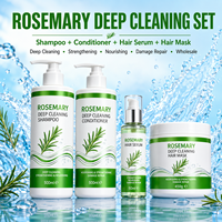 Shampooing, après-shampooing, masque capillaire et huile capillaire à la rosemarine pour nettoyage en profondeur, fortifiant, nourrissant et réparateur des dommages - Vente en gros