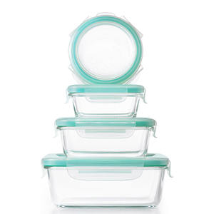 批发玻璃食品储存容器备餐容器，密封午餐容器便当盒，带卡扣锁定盖 - Product Image 5