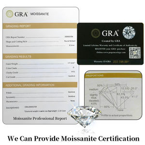 Collar con Colgante de Diamante <span class=keywords><strong>Moissanite</strong></span> Kirin Personalizado, Plata de Ley 925, 0.5CT GH VVS, Baño de Rodio, Baño de Oro de 18k, para Mujer - Product Image 4