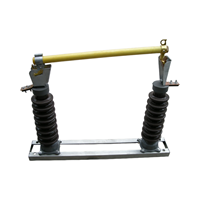 YONGCELE RW5-35/HRW5-35 Outdoor Drop-out HV Fuse Cutout 35kV 100A/200A 50Hz Porcelain/Silicone Rubber Insulator Expulsion Type