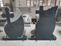 Pierre tombale européenne G664 G623 G603 Pierre tombale en granit noir et monument pour cimetière commémoratif Produit de qualité supérieure