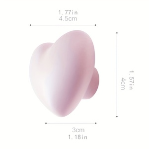 Perilla de cajón de armario de puerta de cerámica de un solo orificio de estilo moderno, manija en forma de corazón en varios colores para armario de cocina - Product Image 2