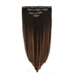 Extensions de cheveux naturels Remy lisses à clipser, marché de gros de Dubaï, cheveux humains de différentes couleurs, cheveux chinois - Product Image 2