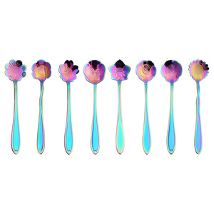 <span class=keywords><strong>Cuchara</strong></span> de Acero Inoxidable con Logotipo Personalizado, <span class=keywords><strong>Cuchara</strong></span> Creativa con Diseño de Flor de Cerezo, <span class=keywords><strong>Cuchara</strong></span> Pequeña de Metal para Café, Té y Azúcar - Product Image 4