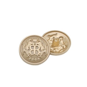 เสื้อแจ็คเก็ตผู้ชายทันสมัยและทนทาน กระดุมโลหะ กระดุมเย็บผ้าทรงกลมทำจากโลหะผสมสังกะสี พร้อมเทคนิคการชุบเคลือบ - Product Image 5