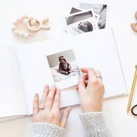LABON – cadeau personnalisé de luxe, étapes spéciales, enregistrement de la mémoire de bébé, Journal blanc avec feuille d'or
