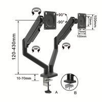 Support mural pour téléviseur LCD à prix compétitif, disponible en version ODM, support triple pour moniteur