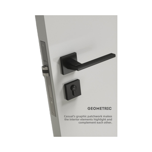 Chất Lượng Cao Hiện Đại Nhôm Màu Đen Nội Thất Tay Nắm Cửa Thiết Lập Với Khóa Chìa Khóa Cho Khách Sạn Nhà Căn Hộ Phòng Ngủ - Product Image 2