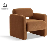 Fauteuil en velours de style moderne, imperméable et durable, pour ameublement de première classe