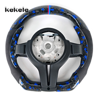 Volant de direction en fibre de carbone forgé LED personnalisé avec palettes de changement de vitesse pour BMW M3 F20 F30 M5 F10 F01 F32 F22 Volant de voiture
