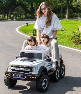 Süper 2 kişilik güç tekerlek binmek kamyon arabalar yetişkinler için çocuklar için elektrikli araba 12v pil işletilen oyuncak arabalar çocuklar için sürücü - Product Image 3