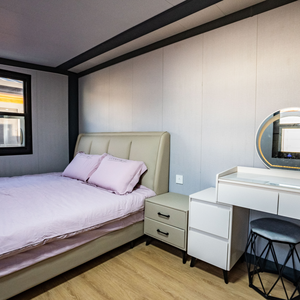 Villa préfabriquée haut de gamme à double aile extensible de 40 pieds avec système de panneaux solaires personnalisé, certifiée sans amiante australienne, prix abordable - Product Image 5