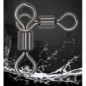6/0-1/0 Pesca <span class=keywords><strong>Emerillon</strong></span> <span class=keywords><strong>Peche</strong></span> 3 Way Rolling Triangle Joint Swivel Fishing Connector Accessoire - Product Image 4