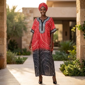 Envío Rápido C250924, Boubou de Lujo, Abaya Tradicional Africana, Vestido Elegante para Fiesta 2026 - Product Image 4