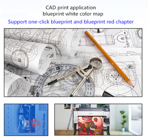새로운 SC-T5485D A0 + 36 인치 CAD 엔지니어링 도면 프린터 대형 사진 잉크젯 프린터 청사진 빨간색 스탬프 플로터
