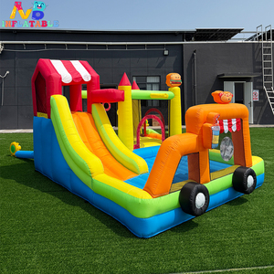 Château <span class=keywords><strong>gonflable</strong></span> pour enfants avec toboggan, pour usage domestique, intérieur et extérieur, idéal pour <span class=keywords><strong>jardin</strong></span> et cour. - Product Image 1
