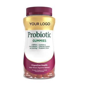 Gomas probióticas que brillan en la salud con vitamina D Bacillus Coagulans, soporte inmunológico para adultos y digestión, suministro a granel OEM personalizado - Product Image 1