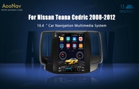 (bssy)Aoonav Autoradio 10,4 pouces pour Teana Cedric 2008-2012 Écran tactile vertical Android Navigation GPS Lecteur vidéo 128G