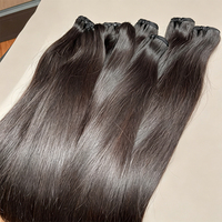 Extensiones de Cabello Vietnamita Crudo Súper Doble Trama Brillante Liso Natural al por Mayor en Stock
