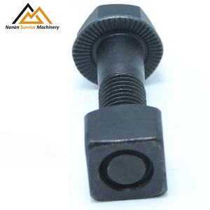 निर्माण मशीनरी भागों खुदाई बाल्टी दांत ट्रैक जूता बोल्ट वर्ग नट अंडरकैरिज घटक जस्ता प्लेटेड ग्रेड - Product Image 2