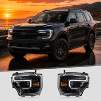 Phares LED Blanc Cristal 6000K pour Everest Ranger T9 2023-2025 12V ABS Profil Mince Plug & Play Adaptation Directe