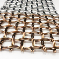 Grilles de plafond en or rose sur mesure Zhihang pour hôtels haut de gamme, en acier inoxydable, tissage uni, soudées et pliées
