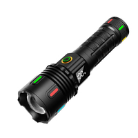 Linterna LED de alto lumen, recargable por USB, portátil, para trabajo, camping, pesca, reparaciones, luz de antorcha.