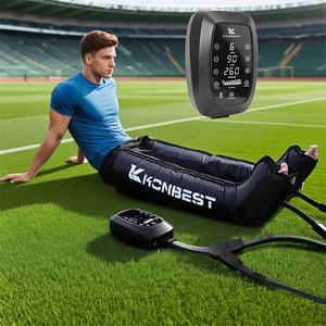 Portable 6-Chamber Air Compression Leg <b>Massager</b> Adjustable Pressure USB Rechargeable Timing Control Soft Powerful Massage Modes - Product Image 6