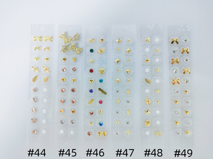 Stiker akupresur telinga emas 2025, tempelan telinga minimalis 20 buah refleksologi kesehatan, dekorasi terapi - Product Image 5