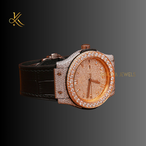 Reloj de lujo con diamantes de moissanita para mujer con materiales de primera calidad y artesanía impresionante para un aspecto elegante - Product Image 4