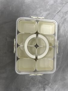 AMZ 4/8 Compartimento Sellado Snackle Caja de Almacenamiento Divisor Apto para Lavavajillas Recipiente Fresco para Especias Nueces Organizador PP Plástico - Product Image 5