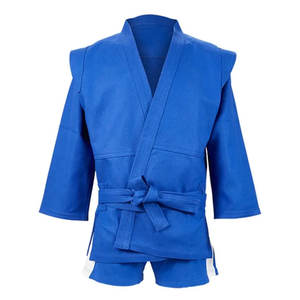 Combinaison de Sambo sur mesure à manches longues, nouveau design respirant, tenue de karaté, arts martiaux, unisexe, entraînement quotidien, légère et rapide à sécher - Product Image 4