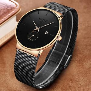 Lige 9969, última moda, reloj de pulsera con movimiento de cuarzo de marca informal, reloj de estilo de negocios resistente al agua para hombre, Relojes Montre - Product Image 6