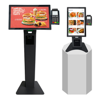 Kiosco de Autoservicio con Pantalla Táctil de 21.5 Pulgadas para Pedidos y Pagos, con Impresora, Cámara y Escáner, para Restaurantes y Tiendas Minoristas